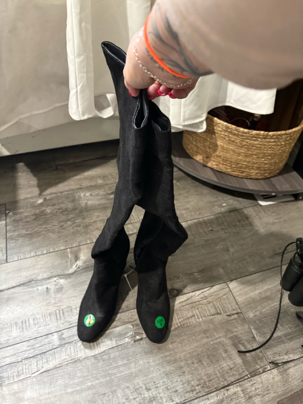 Black Over-the-Knee Women's Boots